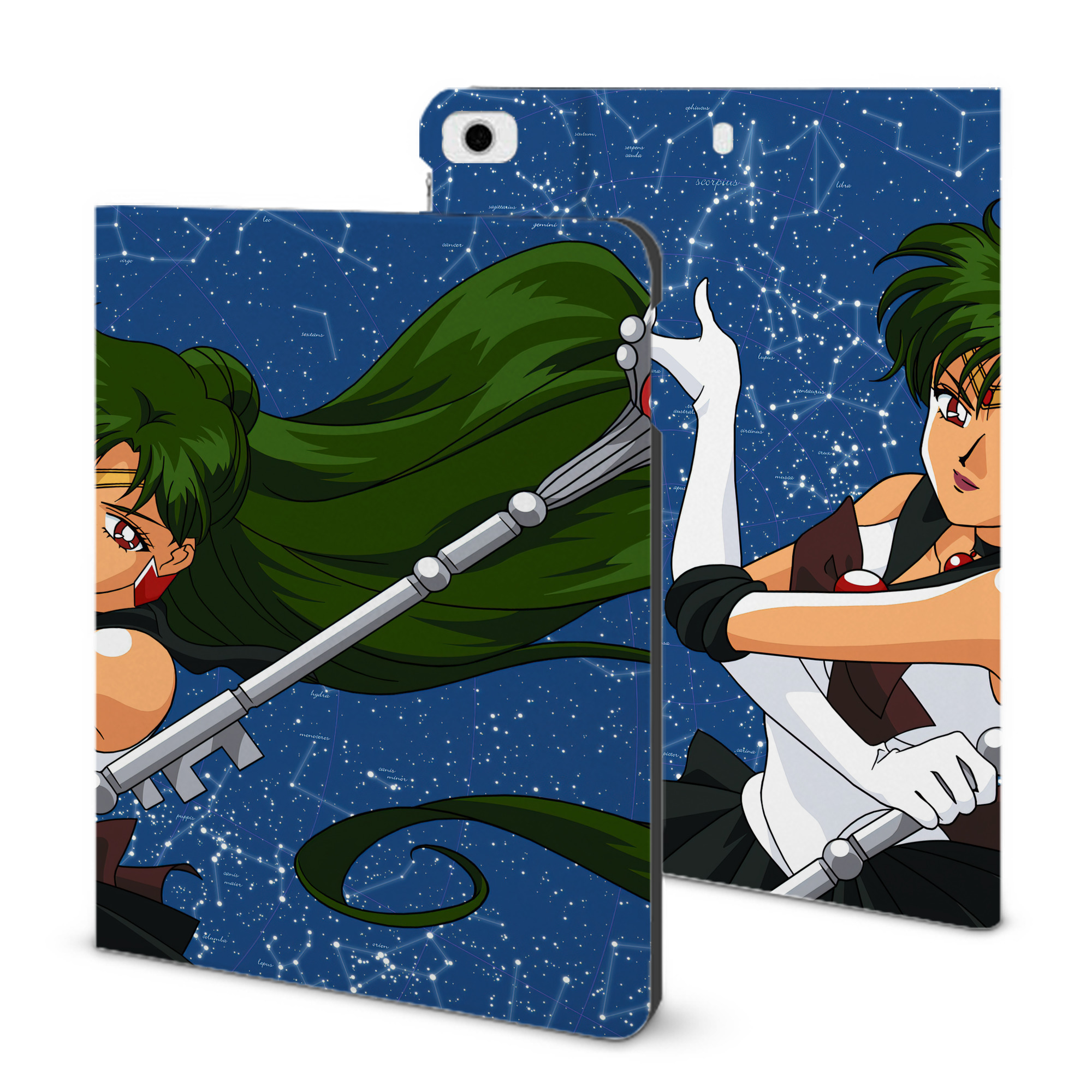 （画像用） 美少女戦士セーラームーン Sailor Moon IPad ケース ブック型 PUレザー TPU 耐衝撃 軽量 薄型 ペン収納なし 全面保護 IPad 各モデル対応